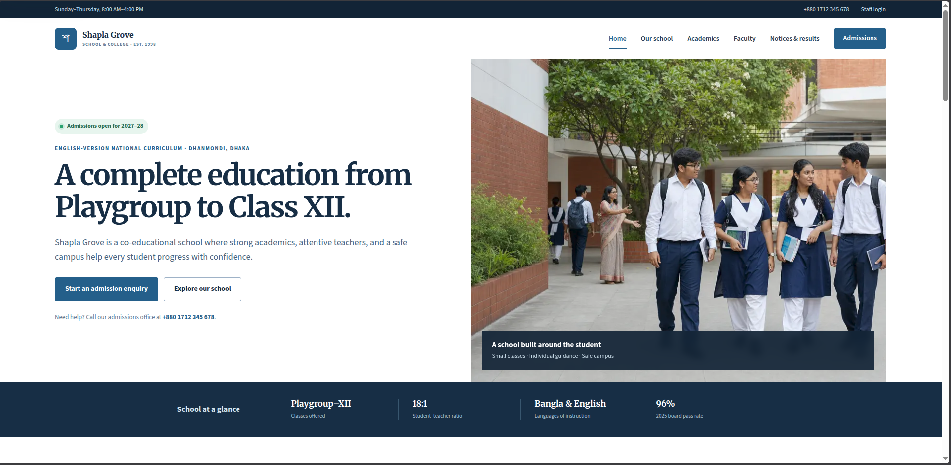 EduCanvas interface preview