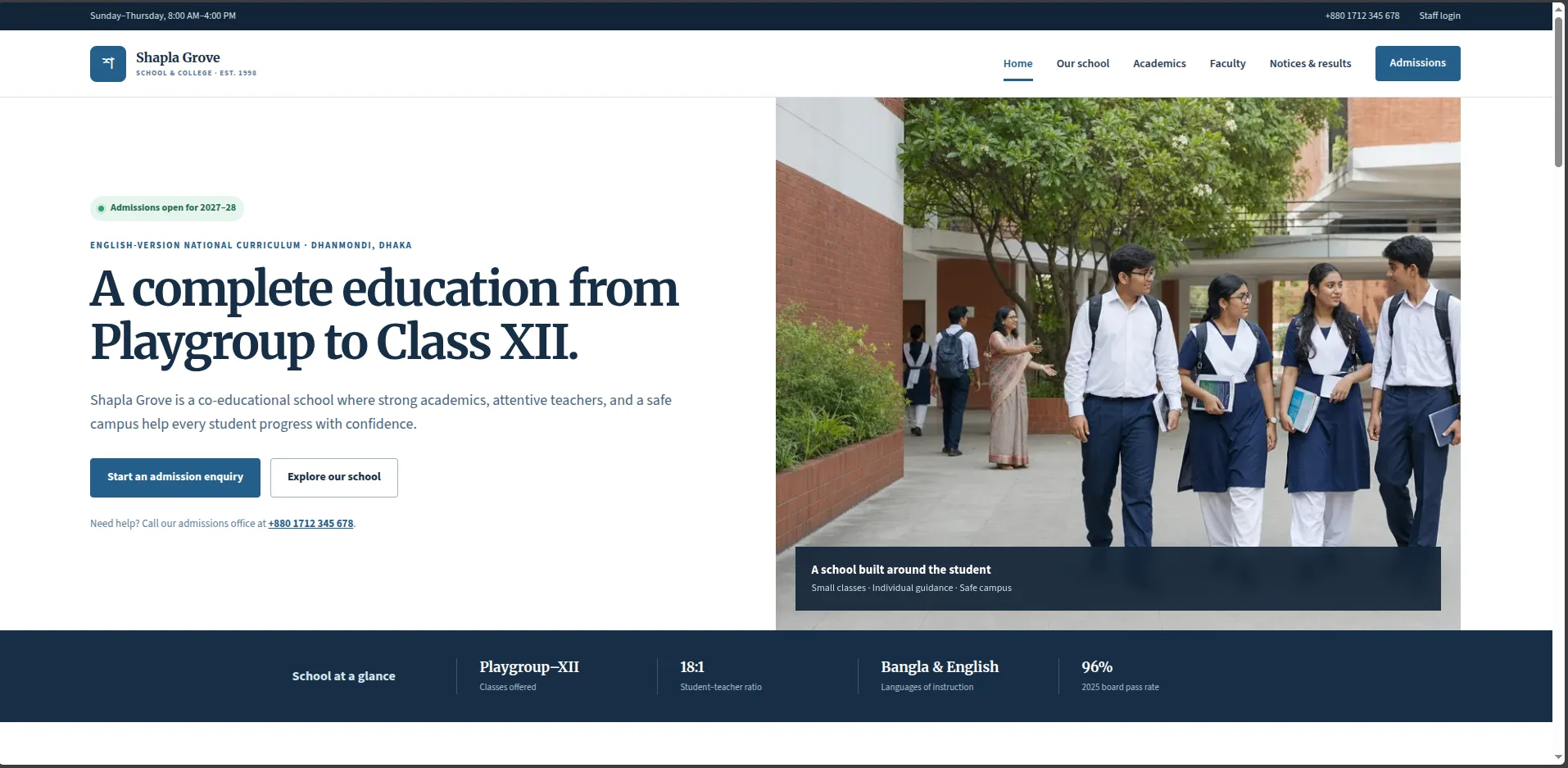 EduCanvas interface preview