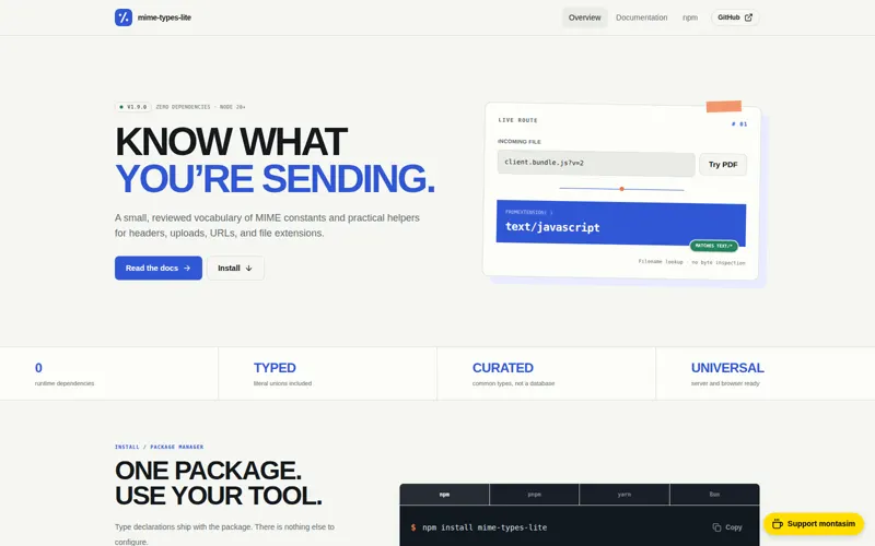 mime-types-lite interface preview